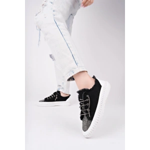 Enber Siyah Kot Bağcıklı Spor Ayakkabı