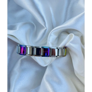 Gümüş-Renkli Asansör Çelik Bileklik