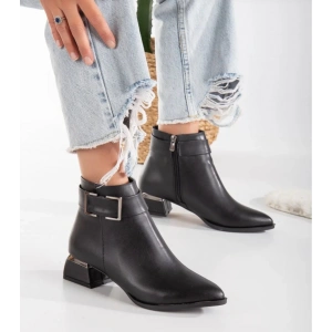 Mona Siyah Cilt Topuklu Bot