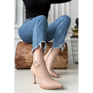 Moose Nude Cilt Topuklu Bot