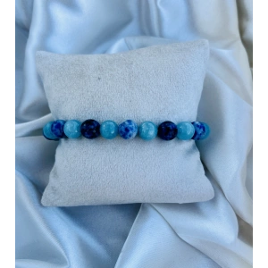 SODALİT-AKUAMARİN DOĞAL TAŞ BİLEKLİK