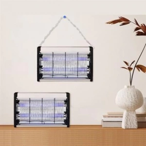 TUFEYO Masaüstü veya Duvara Asılabilen 10W Uzun Enli Sessiz Sinek Öldürücü UV Mor Işıklı Makina