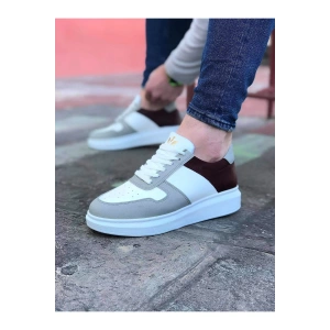 WG011 Beyaz Taba Erkek Casual Ayakkabı