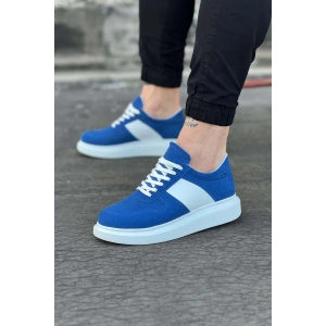 WG011 Mavi Süet Erkek Casual Ayakkabı
