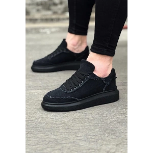 WG018 Kömür Kot Kumaş Erkek Casual Ayakkabı