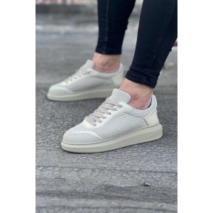 WG019 Bej Triko Erkek Casual Ayakkabı