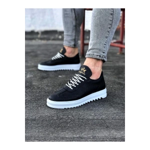 WG022 Siyah Erkek Casual Ayakkabı