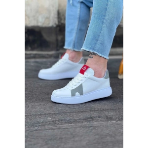 WG040 Beyaz Gri Erkek Casual Ayakkabı