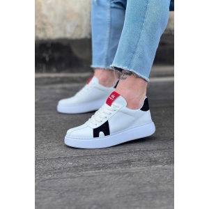 WG040 Beyaz Siyah Erkek Casual Ayakkabı