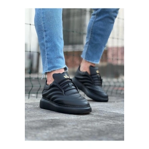 WG094 Kömür Cilt Erkek Casual Ayakkabı