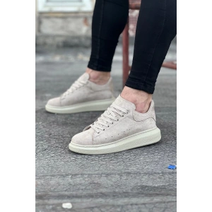 WG096 Bej Süet Günlük Erkek Casual Ayakkabı