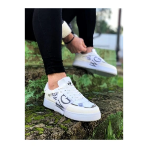 WG202 Beyaz Gri Erkek Günlük Ayakkabı