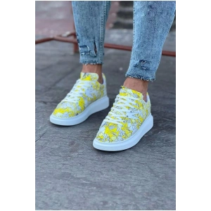 WG501 Sarı Cok Boyalı Erkek Casual Ayakkabı