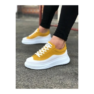 WG507 Beyaz Sarı Erkek Ayakkabı