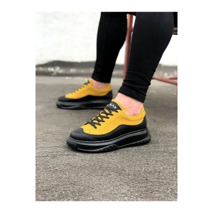 WG507 Kömür Sarı Erkek Ayakkabı