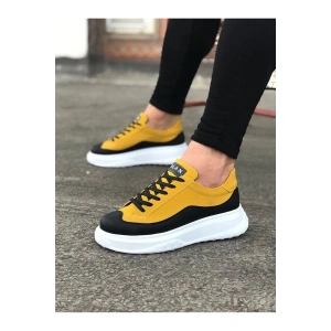 WG507 Siyah Sarı Erkek Ayakkabı