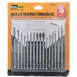 TUFEYO 16 Parça Hassas Tornavida Seti Saatçi ve Telefoncu Tornavidası