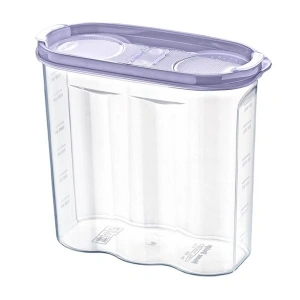 TUFEYO 2 Kapaklı Ölçekli Erzak Kuru Gıda Saklama Kutusu Kabı - 1,7 Litre - SA935