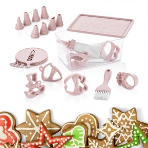 TUFEYO 22 Parça Plastik Kolay Kullanımlı Pasta Kek Şekilli Kurabiye Seti