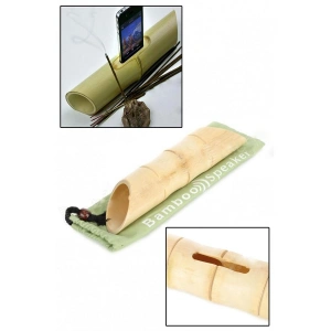 TUFEYO 6 x 1 cm Girişli Kılıflı Bambu Ağacı Akustik Ses Yükseltici Aparat