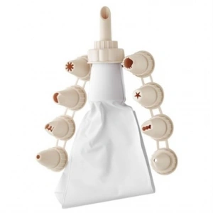 TUFEYO 9 Başlıklı Pasta Süsleme Krema Torbası Dekoratif Kek Krema Poşeti