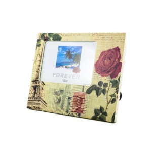TUFEYO Decotown Dekoratif Desenli Çerçeve Gül Motifli Fotoğraf Çerçevesi