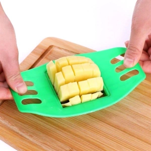 TUFEYO Kare Dizayn Pratik Kolay Patates Dilimeme Aleti Aparatı Bıçağı