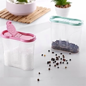 TUFEYO Plastik Kapaklı Majör Baharatlık Baharat Saklama Kutusu Kabı