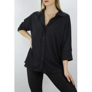 Krinkıl Gömlek Siyah - Lks2406.75