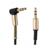 TUFEYO 35 Mm Metal Başlıklı Erkek/Erkek  L Uçlu Jack Girişli Aux  Stereo Ses Aktarma Kablosu