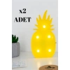TUFEYO Ananas Şeklinde Ledli Dekoratif Eğlenceli Çocuk Gece Lambası