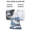 TUFEYO Çamaşır Yıkama Filesi Kirli Filesi Maxi 40x60 cm