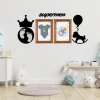 TUFEYO DECO103 Supermen Dekoratif Duvar Süsü Tablo Aksesuar Ahşap Tasarım Hediye Pano Sticker Seti