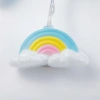 TUFEYO Dekoratif Şirin Gökkuşağı Pilli İp Şerit Led Işık Gece Lambası