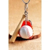TUFEYO Gerçekçi Beyzbol Tasarımlı Şık Anahtarlık Kolye Çanta Süsü Baseball Keychain
