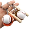 TUFEYO Gerçekçi Beyzbol Tasarımlı Şık Anahtarlık Kolye Çanta Süsü Baseball Keychain