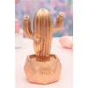 TUFEYO Led Işıklı Sevimli Kaktüs Dekoratif Masa Lambası Mini Biblo Gece Lambası-GOLD