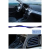 TUFEYO Mavi Araba Oto Trim Dekorasyon Şeridi Kauçuk Elastik Kolay Kurulum 5 metre Şerit Bant