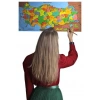 TUFEYO Renkli Türkiye Haritası Manyetik Yapıştırıcı Gerektirmeyen Duvar Stickerı 118 CM * 56 CM