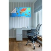 TUFEYO Renkli Atlas Dünya Haritası Manyetik Yapıştırıcı Gerektirmeyen Duvar Stickerı 118 CM * 56 CM