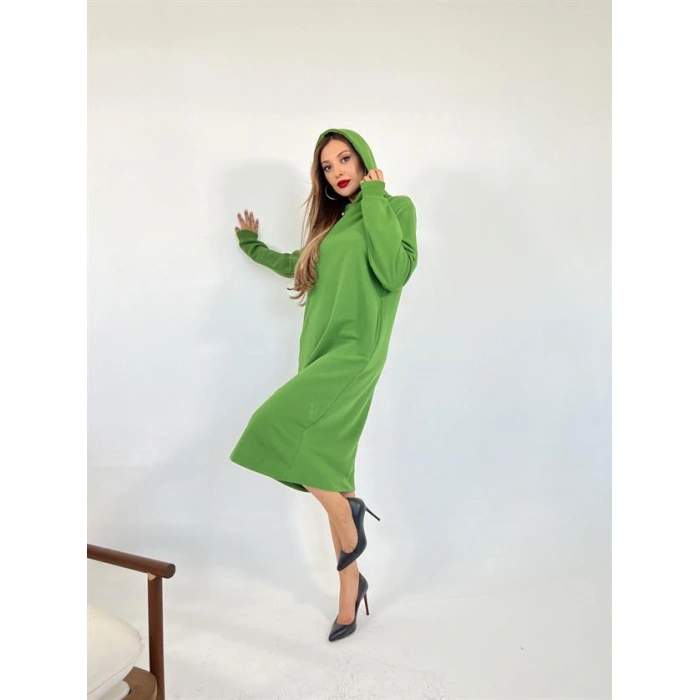 5574 UZUN SWEAT-YEŞİL