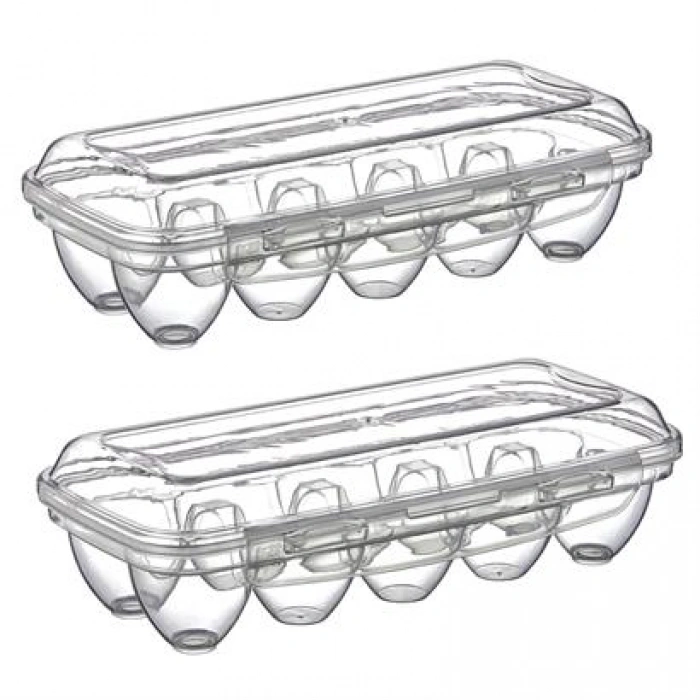 TUFEYO 10 Bölmeli Kilitli Kapaklı Yumurtalık Saklama Kutusu YU110