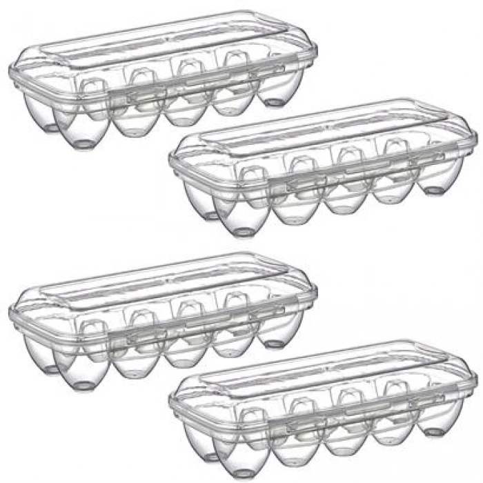 TUFEYO 10 Bölmeli Kilitli Kapaklı Yumurtalık Saklama Kutusu YU110
