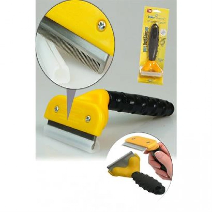 TUFEYO 10 cm Kedi Köpek Tarağı Fırçası Tüy Alıcı Toplayıcı Tarak Fırça