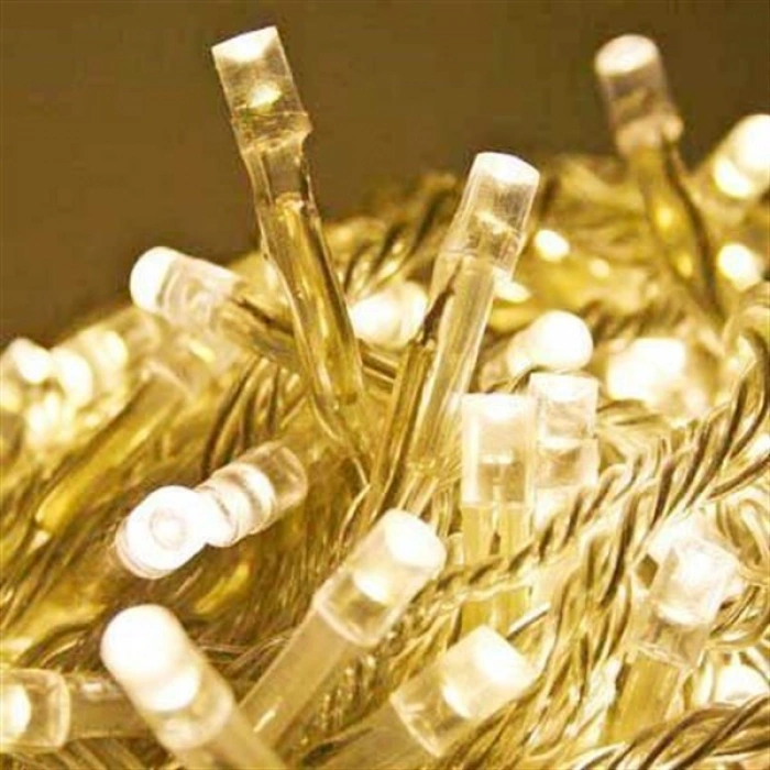 TUFEYO 10 Metre 100 Ledli 8 Fonksiyonlu Dekoratif Lambader Sarı Lamba