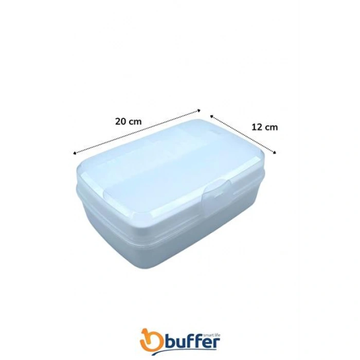 TUFEYO 12 Bölmeli Çok Amaçlı Takı Toka Kutusu Dikiş Kutusu Kapaklı Organizer Kutusu Bölmeli Kutu