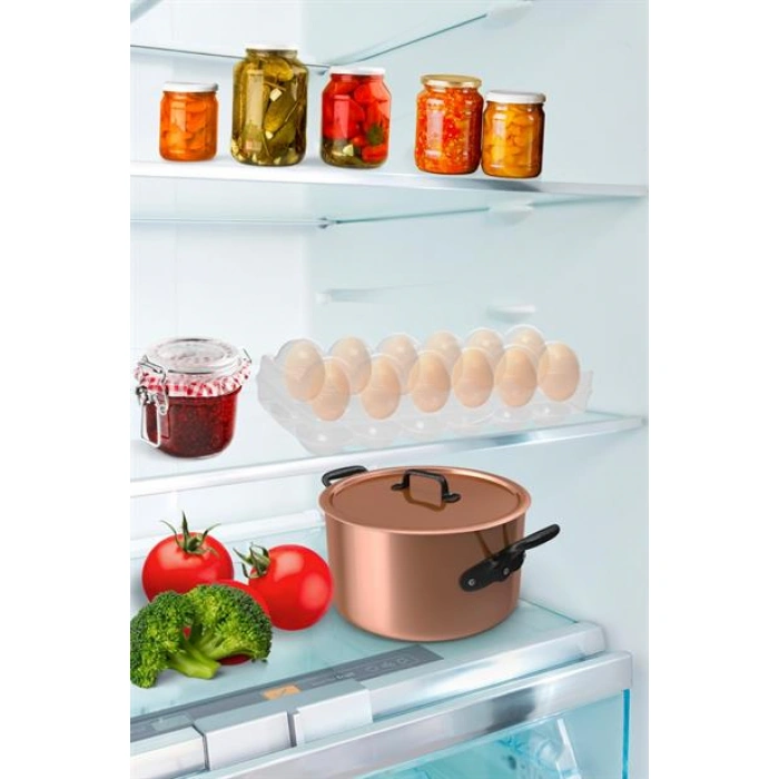 TUFEYO 12li Şeffaf Kapaklı Kilitli Yumurta Saklama Kabı Kutusu Aparatı