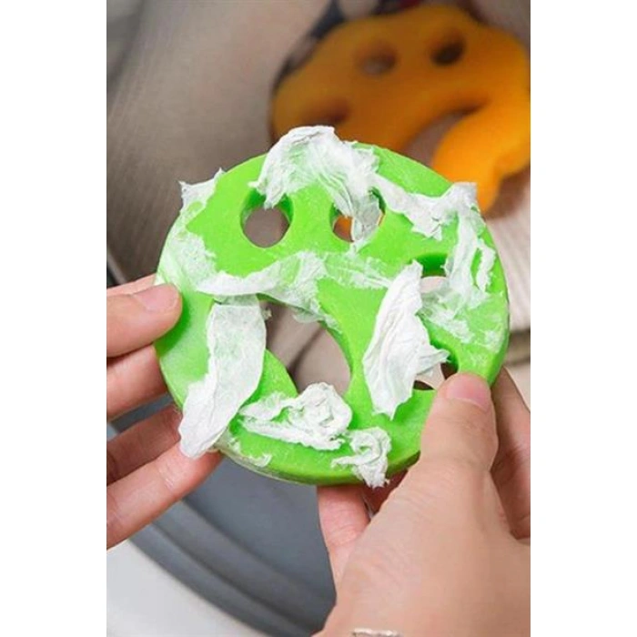 TUFEYO 2 Adet Evcil Hayvanlar ve Çamaşır Makinesi İçin Pati Şekilli Renkli Tüy Temizleme Aparatı