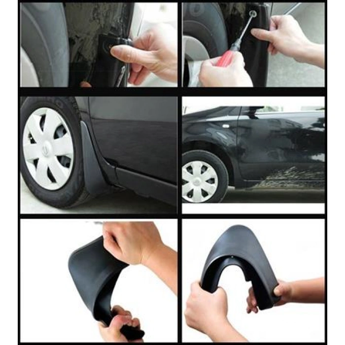 TUFEYO 2 Adet Ön veya Arkaya Uygun Çamur Önleyici Paçalık 32 x19 cm