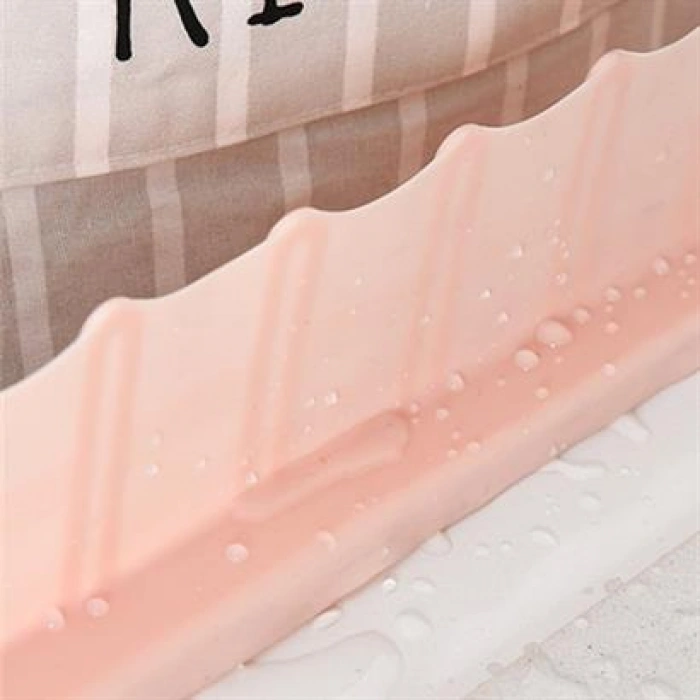 TUFEYO Vantuzlu Kauçuk Sıvı Su Sızdırmaz  Mutfak Banyo Duş Bariyeri Lavabo Kenar Tutucu Set